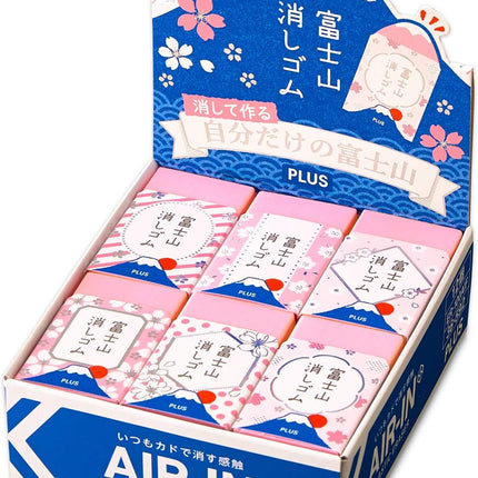 Plus, Eraser, Air-In Mount Fuji Eraser, Sakura, 12 Pieces, ER-100AIF, 36-592