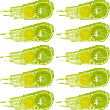 PLUS, Correction Tape, Whiper PT Refill Tape, 4mm, Green, 10 Pieces, 48-730