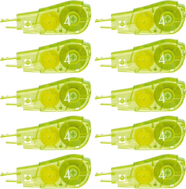 PLUS, Correction Tape, Whiper PT Refill Tape, 4mm, Green, 10 Pieces, 48-730