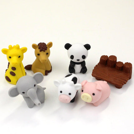 Iwako, Eraser, Zoo, 10 Pieces, ER-BRI018