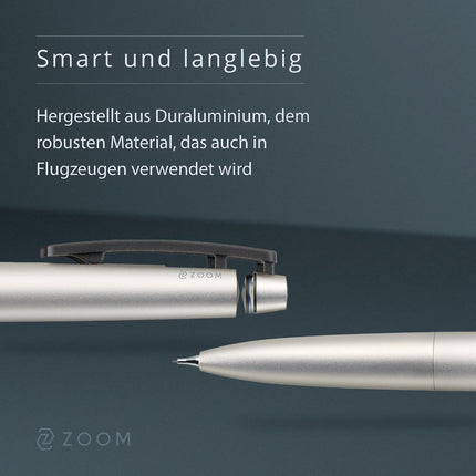 Tombow Mechanical Pencil ZOOM C1, 0.5mm, Sand Silver, SH-ZC1