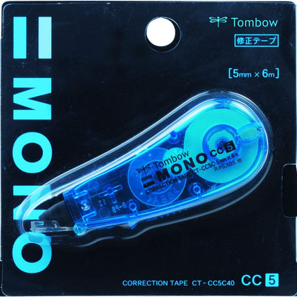 Tombow, Correction Tape, MONO CC, CC5C, Blue, 5mm, CT-CC5C40