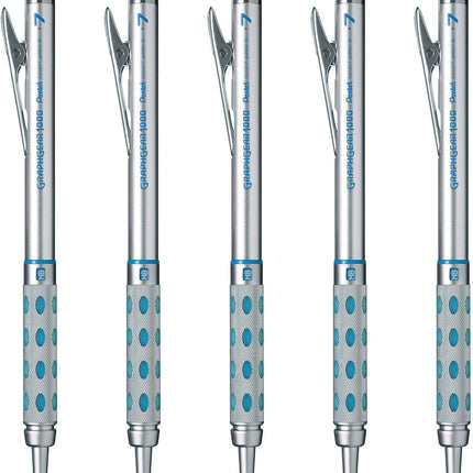 Pentel Mechanical Pencil GraphGear 1000 0.7mm, PG1017, Set of 5