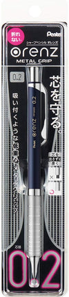 Pentel Mechanical Pencil Orenz Metal Grip 02 XPP1002G2-C Dark Blue