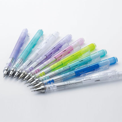 Tombow Mechanical Pencil MONO graph, 0.5mm Clear Blue with MONO Eraser Set, PPA-241B