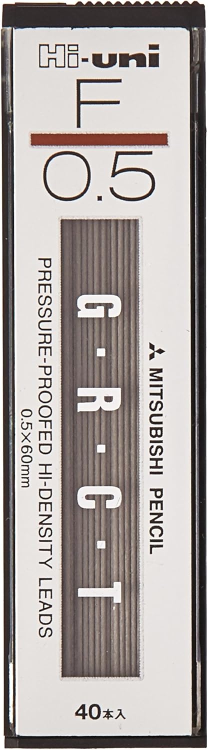 uni Mitsubishi Pencil Mechanical Pencil Lead Refill Hi-uni 0.5mm F, HU05300F
