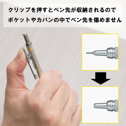 Pentel Mechanical Pencil GraphGear 1000 0.9mm, Silver, XPG1019