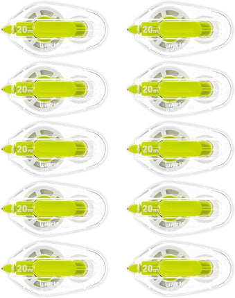 PLUS, Correction Tape, Whiper LT, 4mm, Green, 10 Pieces, WH-1404, 49-570