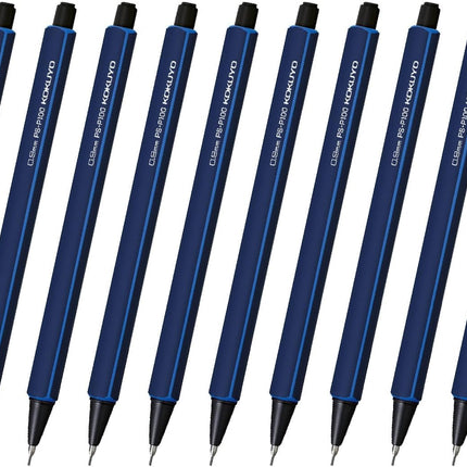 KOKUYO Mechanical Pencil Enpitsu Sharp, 0.9mm Dark Blue, 10 Pieces, PS-P100DB-1PX10