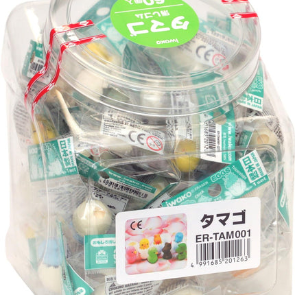 Iwako, Eraser, Egg, 60 Pieces, ER-TAM001