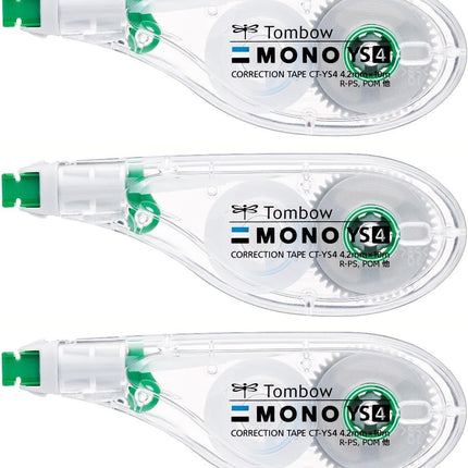 Tombow, Correction Tape, MONO YS, YS4, 4.2mm, CT-YS4 3 Pieces, KCA-325