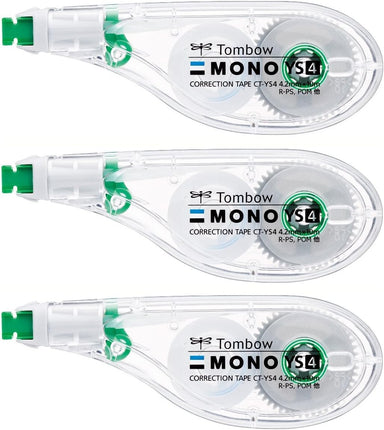 Tombow, Correction Tape, MONO YS, YS4, 4.2mm, CT-YS4 3 Pieces, KCA-325