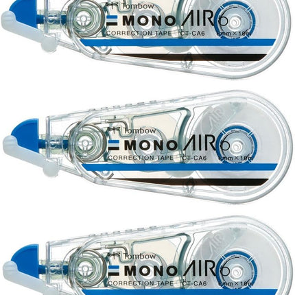 Tombow, Correction Tape, MONO AIR, AIR6, 6mm, CT-CA6 3 Pieces, KPB-326