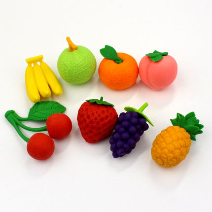 Iwako, Eraser, Fruits, 10 Pieces, Blister Pack, ER-BRI024