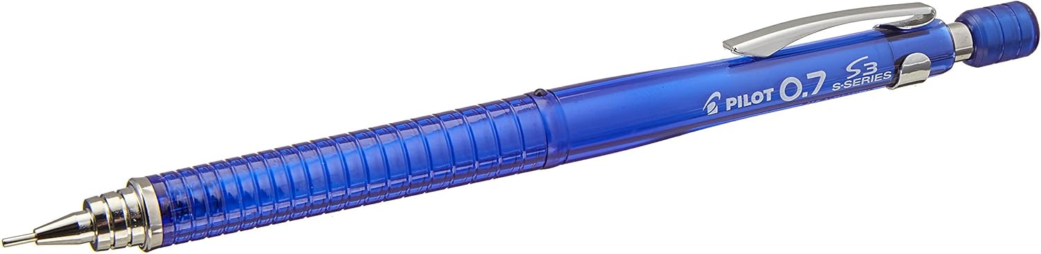 PILOT Mechanical Pencil S3, 0.7mm, Transparent Blue, HPS-30R-TL7
