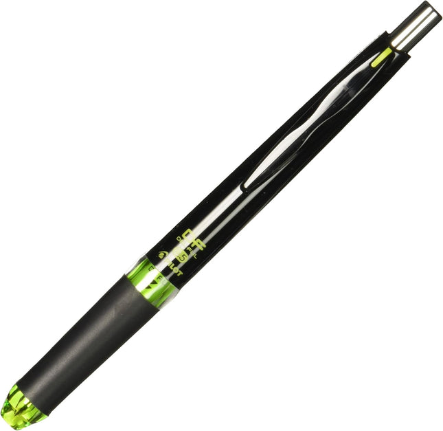 PILOT Double Knock Mechanical Pencil DEL FUL, 0.5mm, Black & Green, HDF-50R-BG