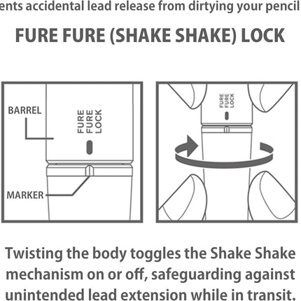 PILOT Mechanical Pencil THE Dr.GRIP BLACK ACCENT, 0.5mm, MatteWhite, HTDGB-15-MW