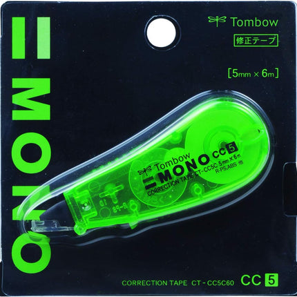 Tombow, Correction Tape, MONO CC, CC5C, Green, 5mm, CT-CC5C60