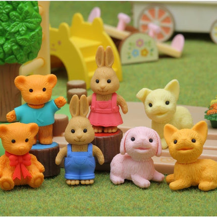 Iwako, Eraser, Animals, 60 Pieces, ER-DOU001