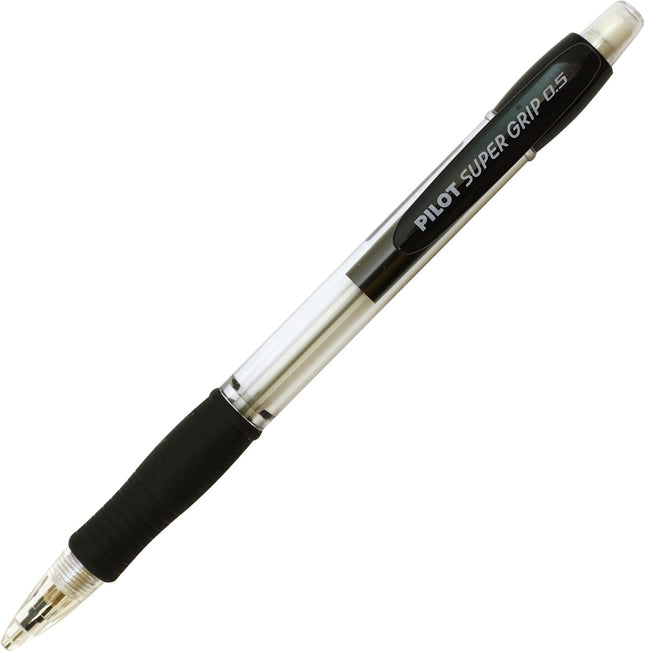 PILOT Mechanical Pencil Super Grip Knock, 0.5mm, Black, HGP-10R-B5
