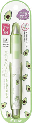 PILOT Mechanical Pencil Dr.Grip CL PlayBorder Nicola Limited, 0.3mm, Avocado, HDGCL60N3-PAC