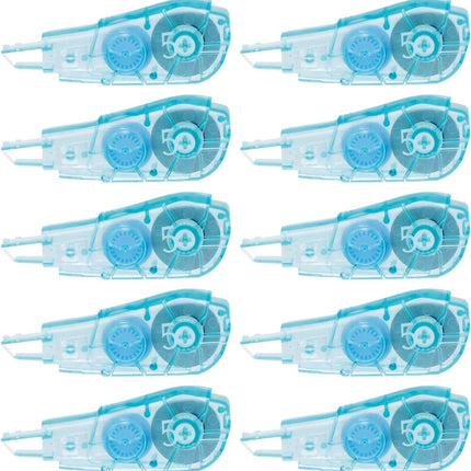 PLUS, Correction Tape, Whiper PT Refill Tape, 5mm, Blue, 10 Pieces, 48-731