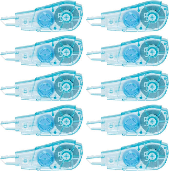 PLUS, Correction Tape, Whiper PT Refill Tape, 5mm, Blue, 10 Pieces, 48-731