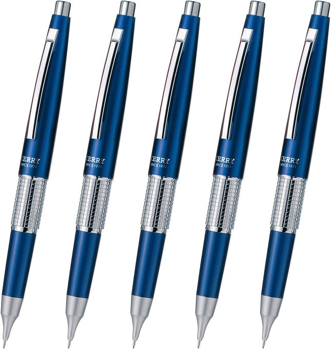 Pentel Mechanical Pencil Mannensil Kerry  Cap Type, Blue, 5 Pieces, P1035-CD