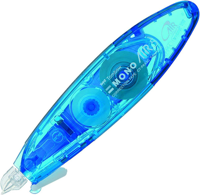 Tombow, Correction Tape, MONO AIR pen type, 5mm, Blue, CT-PAX5C40 5 Pieces, CT-PAX5C40-5P