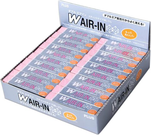 Plus, Eraser, W Air-In, Motto Anshin, Pink, 40 Pieces, ER-060WN, 36-940 x 40