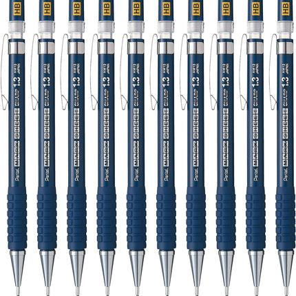 Pentel Mechanical Pencil Mark Sheet Sharp, AM13-HB, Set of 10