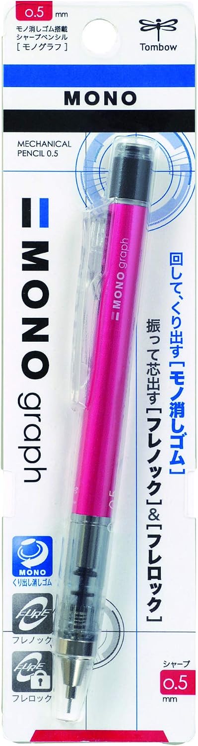 Tombow Mechanical Pencil MONO graph 0.5, 0.5mm, Pink, DPA-132F