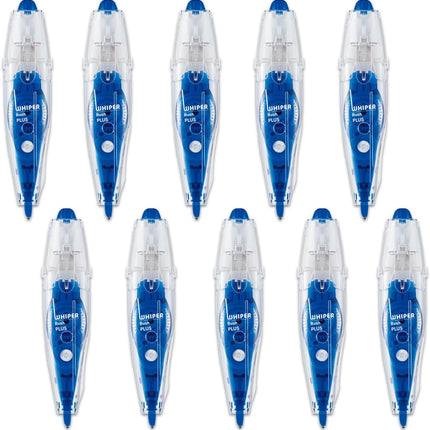 PLUS, Correction Tape, Whiper RUSH, 5mm, Blue, 10 Pieces, WH-065, 43-442