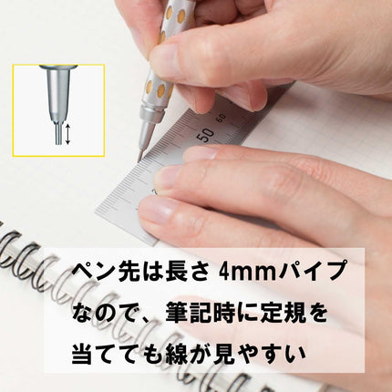 Pentel Mechanical Pencil GraphGear 1000 0.9mm, Silver, XPG1019