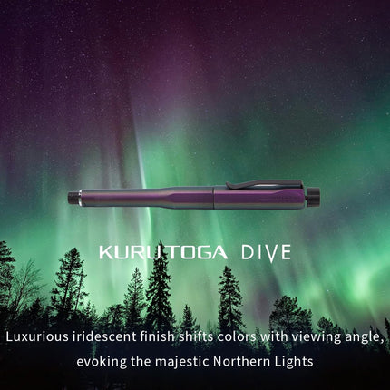 uni Mitsubishi Pencil Mechanical Pencil, Kuru Toga Dive, 0.5mm, Aurora Purple, M5-5000 1P, M550001PA.11