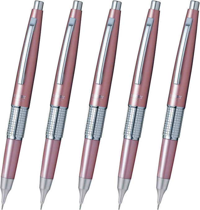 Pentel Mechanical Pencil Mannensil Kerry  Cap Type, Rose, 5 Pieces, P1035-PD