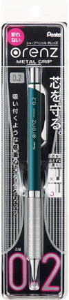 Pentel Mechanical Pencil Orenz Metal Grip 02 XPP1002G2-S2 Turquoise Blue