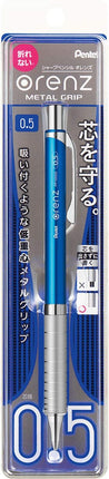 Pentel Mechanical Pencil Orenz Metal Grip 05 XPP1005G2-S Sky Blue