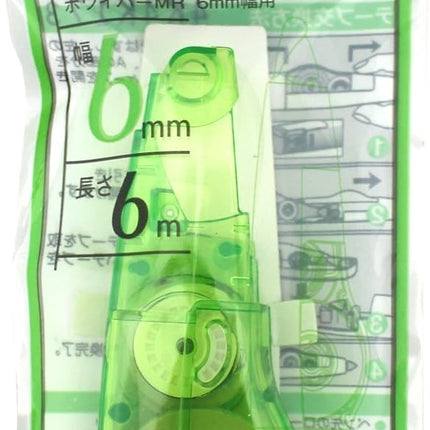 PLUS, Correction Tape, Whiper MR Refill Tape, 6mm, Green, WH-636R, 43-930