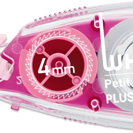 PLUS, Correction Tape, Whiper Petit, 4mm, Pink, WH-814, 49-251