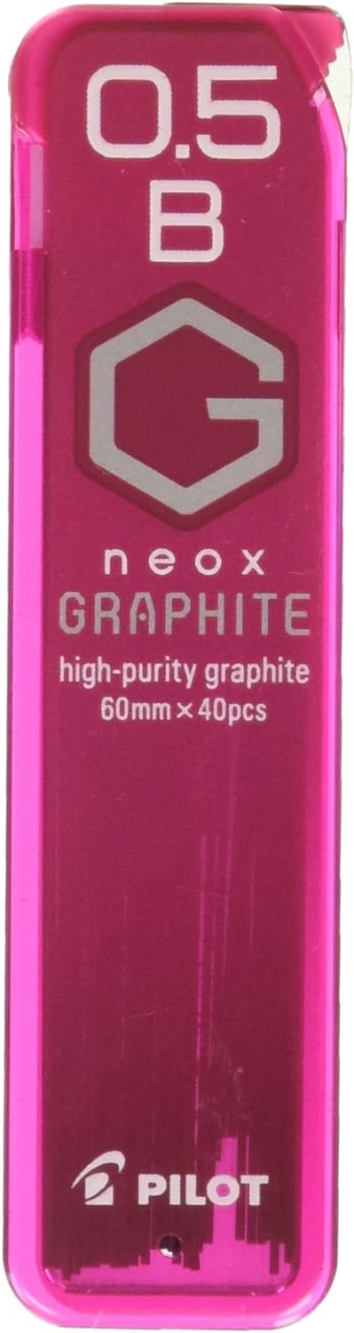 PILOT Mechanical Pencil Lead Refill neox GRAPHITE 0.5mm B, HRF5G-20-B