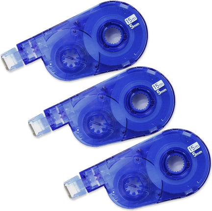 PLUS, Correction Tape, Whiper Switch Refill Tape, 5mm, Blue, 3 Pieces Pack, WH-1515R-3P, 49-261