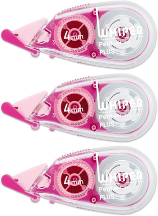 PLUS, Correction Tape, Whiper Petit, 4mm, Pink, WH-814-3P, 49-244