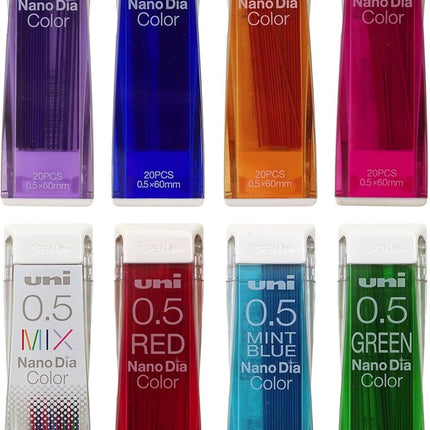 uni Mitsubishi Pencil Mechanical Pencil Lead Refill Nano Dia Color 0.5mm Lavender, U05202NDC.34