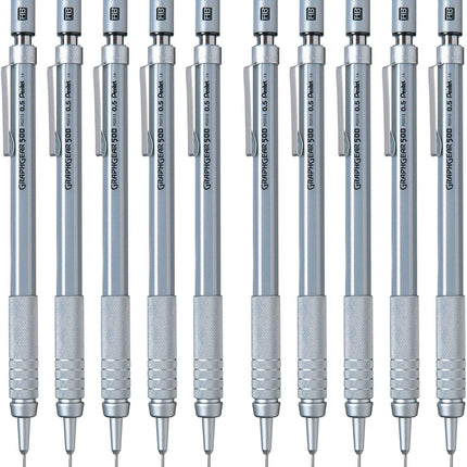 Pentel Mechanical Pencil GraphGear 500 0.5mm, PG515, Set of 10