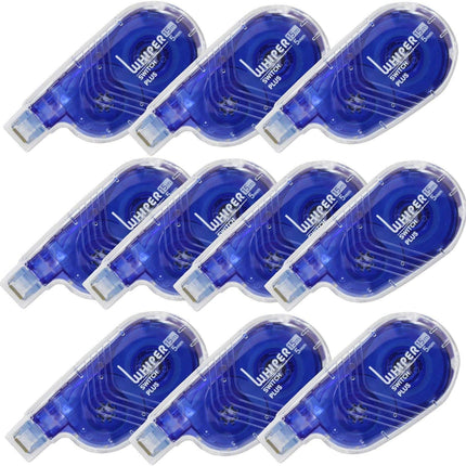 PLUS, Correction Tape, Whiper Switch, 5mm, Blue, 10 Pieces, WH-1515, 50-135