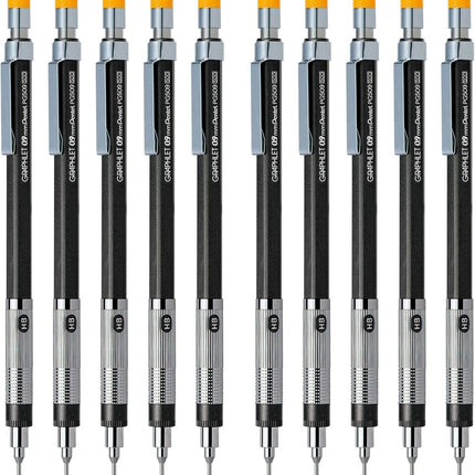 Pentel Mechanical Pencil Graphlet 0.9mm, 10 Pieces, PG509-GD