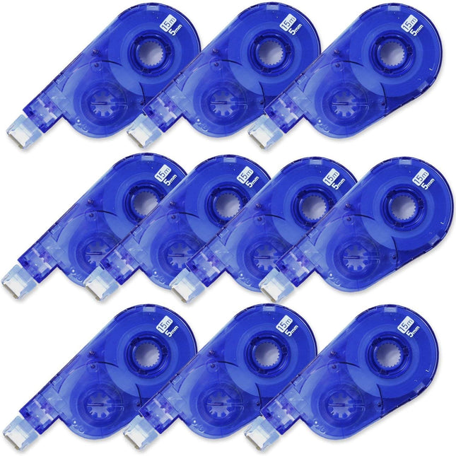 PLUS, Correction Tape, Whiper Switch Refill Tape, 5mm, Blue, 10 Pieces, WH-1515R-10P, 49-581