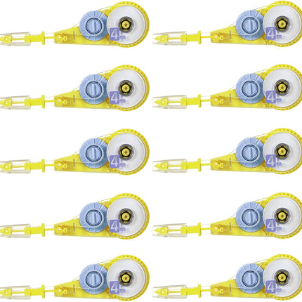 PLUS, Correction Tape, Whiper V Refill Tape, 4mm, Yellow, 10 Pieces, WH-104TR, 42-251