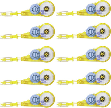 PLUS, Correction Tape, Whiper V Refill Tape, 4mm, Yellow, 10 Pieces, WH-104TR, 42-251